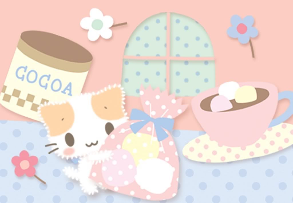 cute hot chocolate background 0094