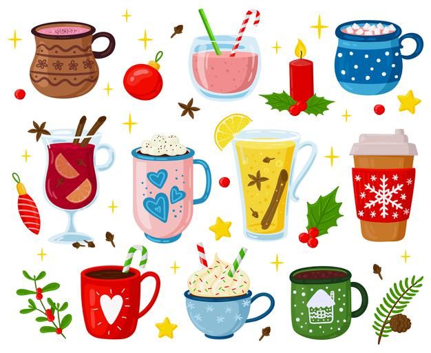 cute hot chocolate background 0096