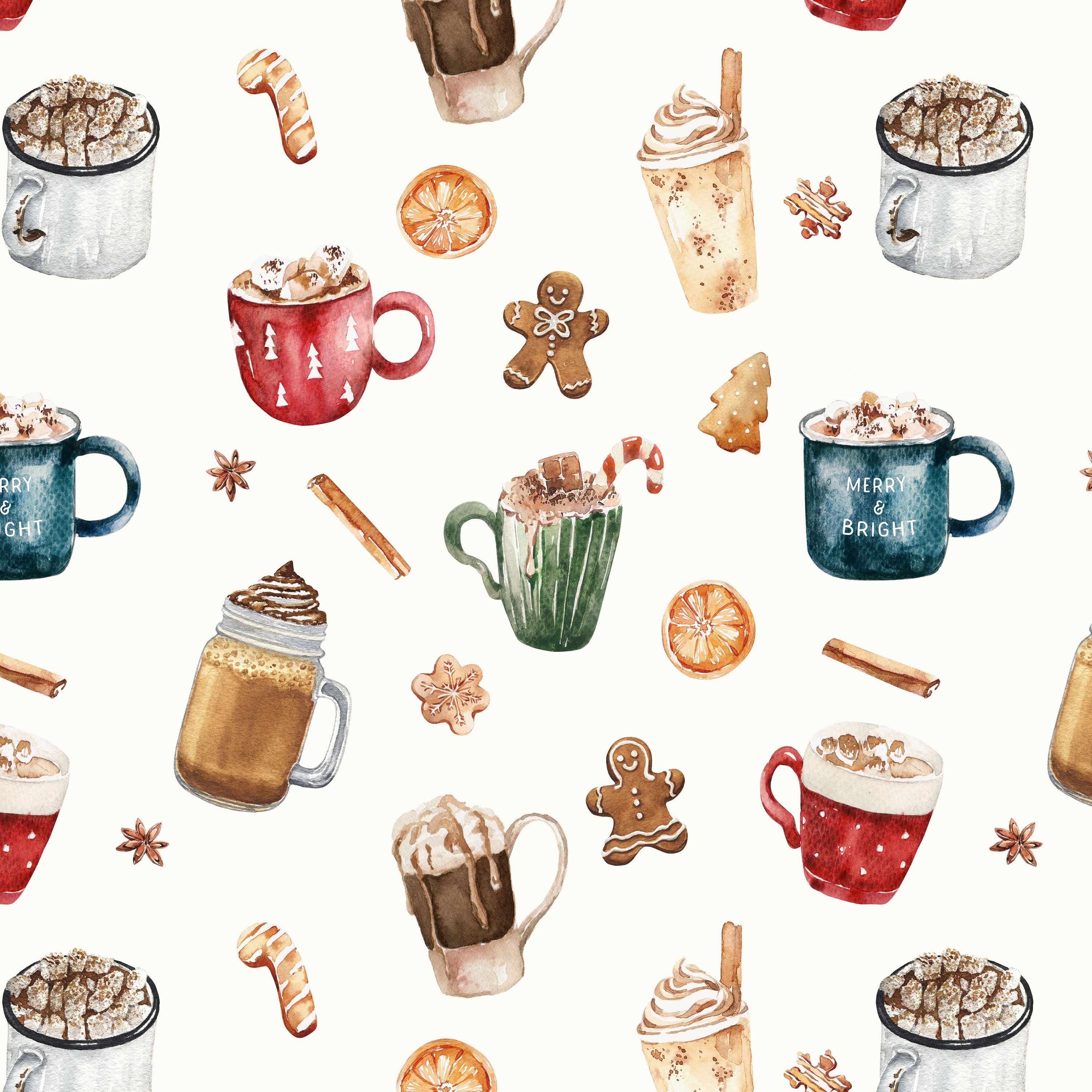 cute hot chocolate background 0097