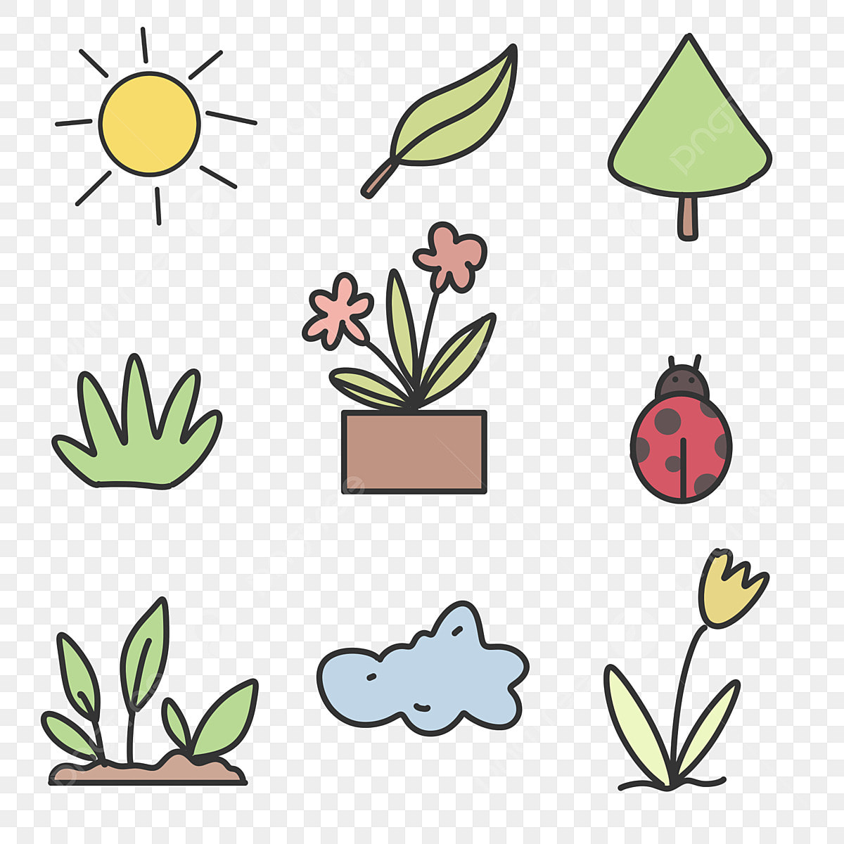 cute icons with transparent background 0020