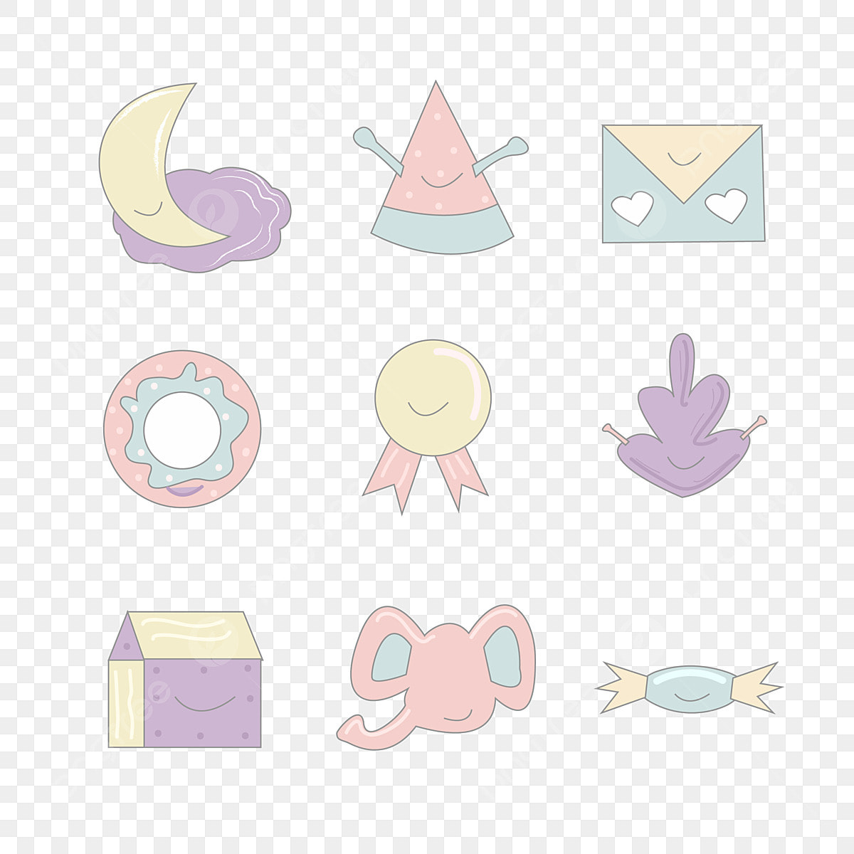 cute icons with transparent background 0021