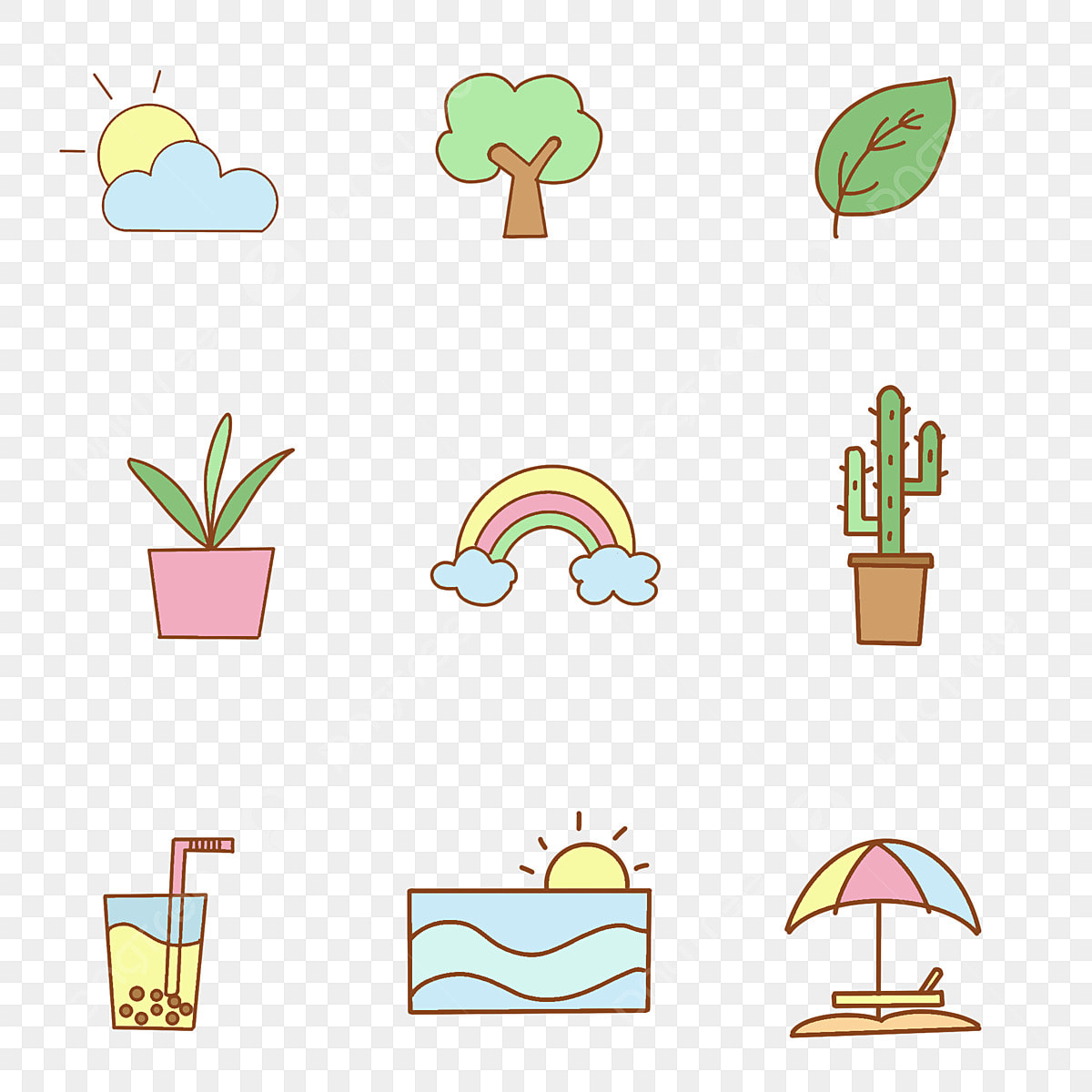 cute icons with transparent background 0042