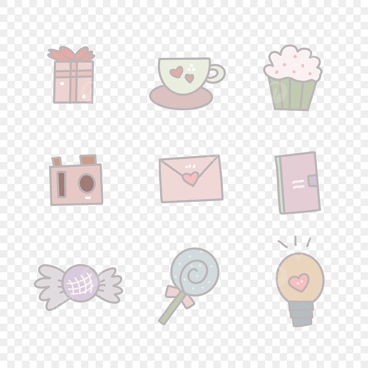 cute icons with transparent background 0051