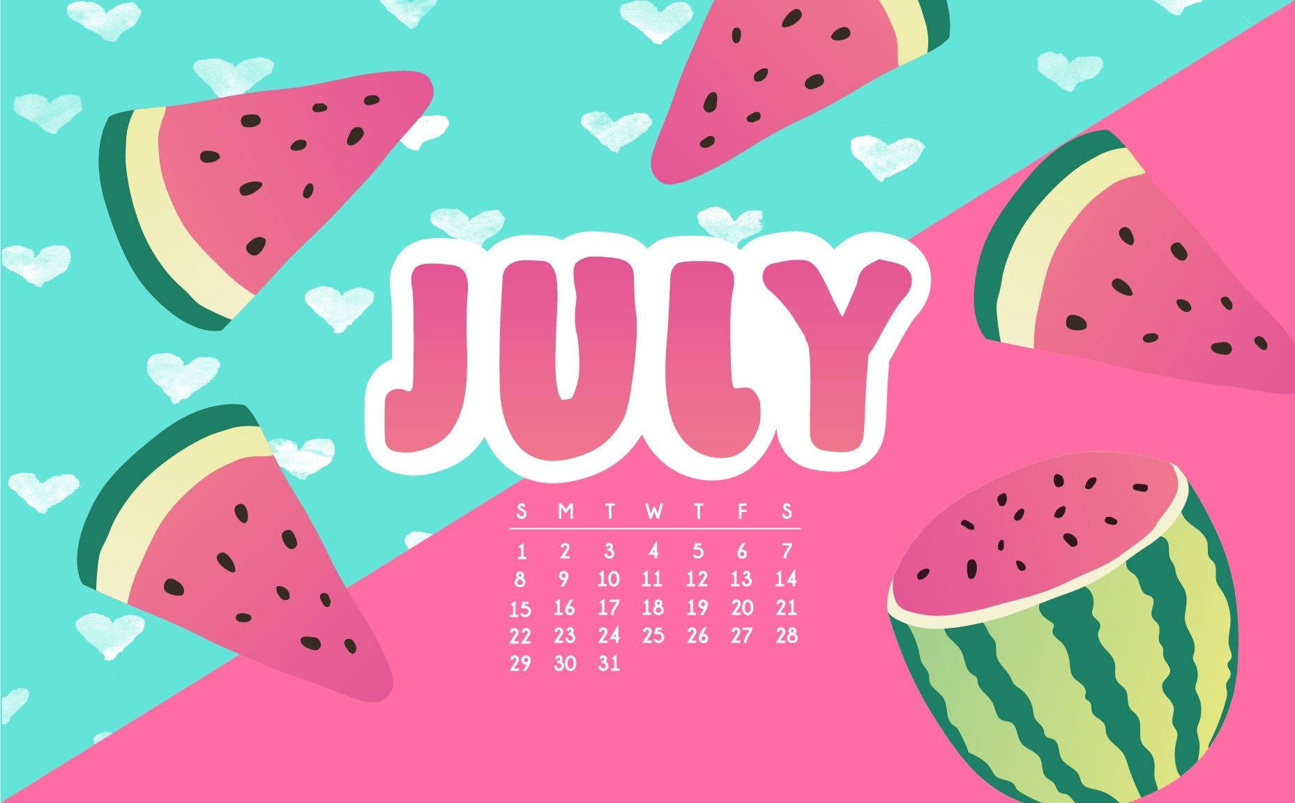 cute july background designs