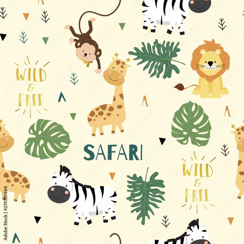 cute jungle scene backgrounds