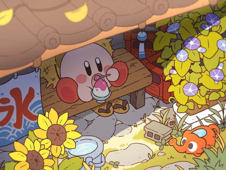 cute Kirby background 0028