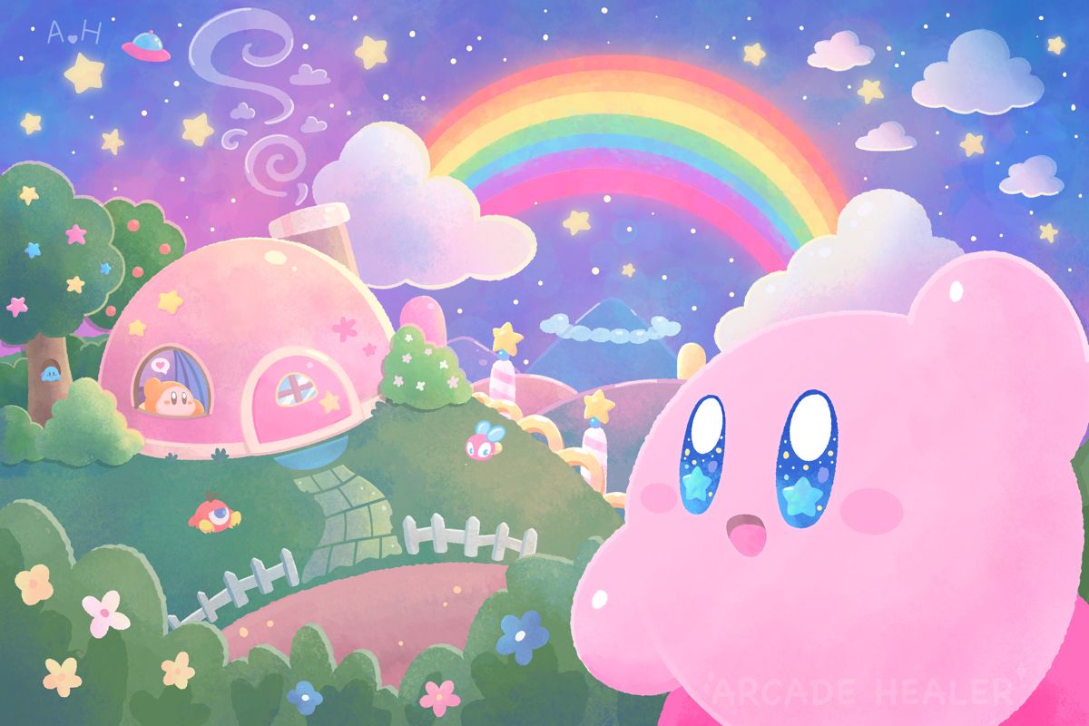 cute Kirby background 0098