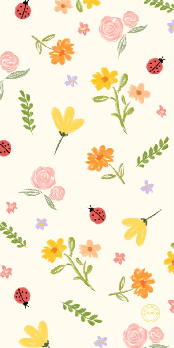 cute ladybug backgrounds 0017