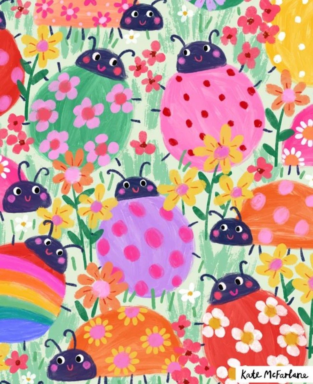 cute ladybug backgrounds 0045