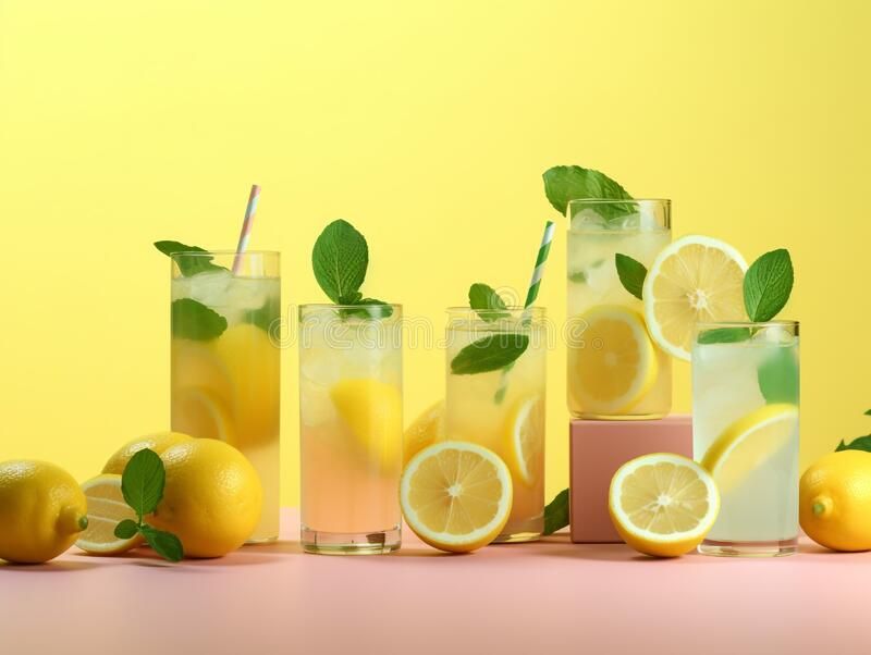 cute lemonade background 0050