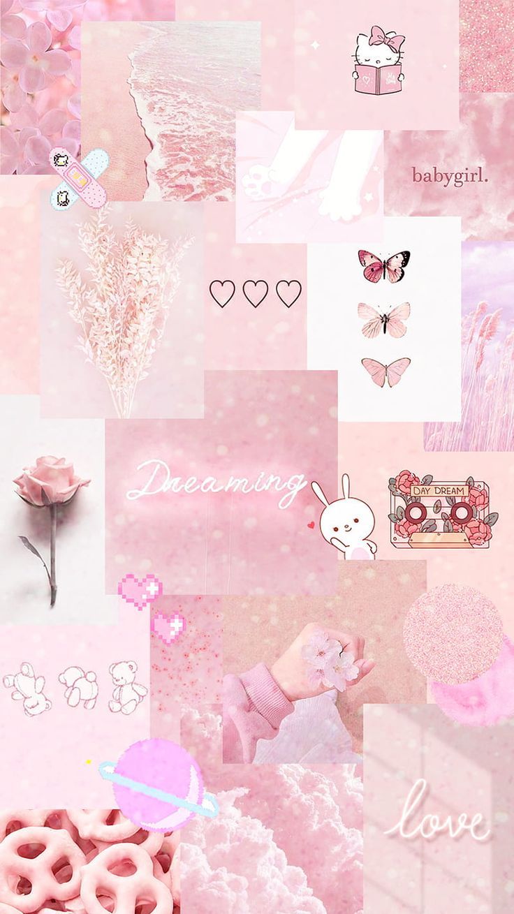 cute light pink background