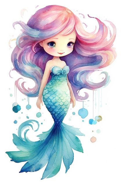 cute mermaid backgrounds 0016