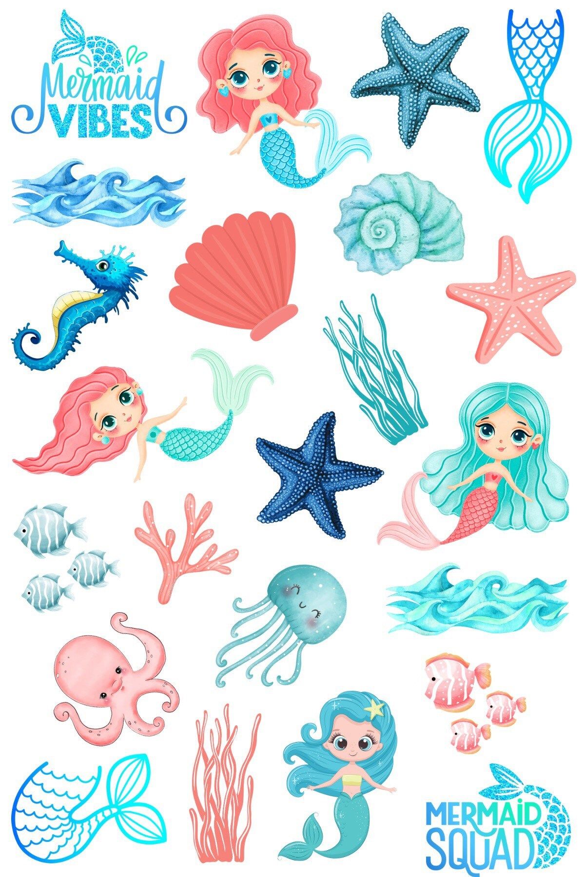 cute mermaid backgrounds 0025