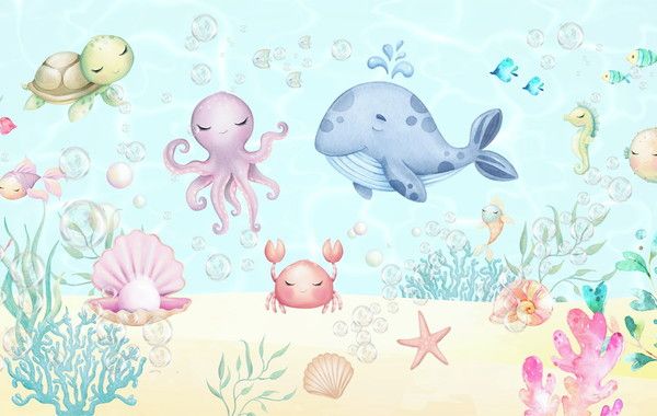 cute mermaid backgrounds 0036