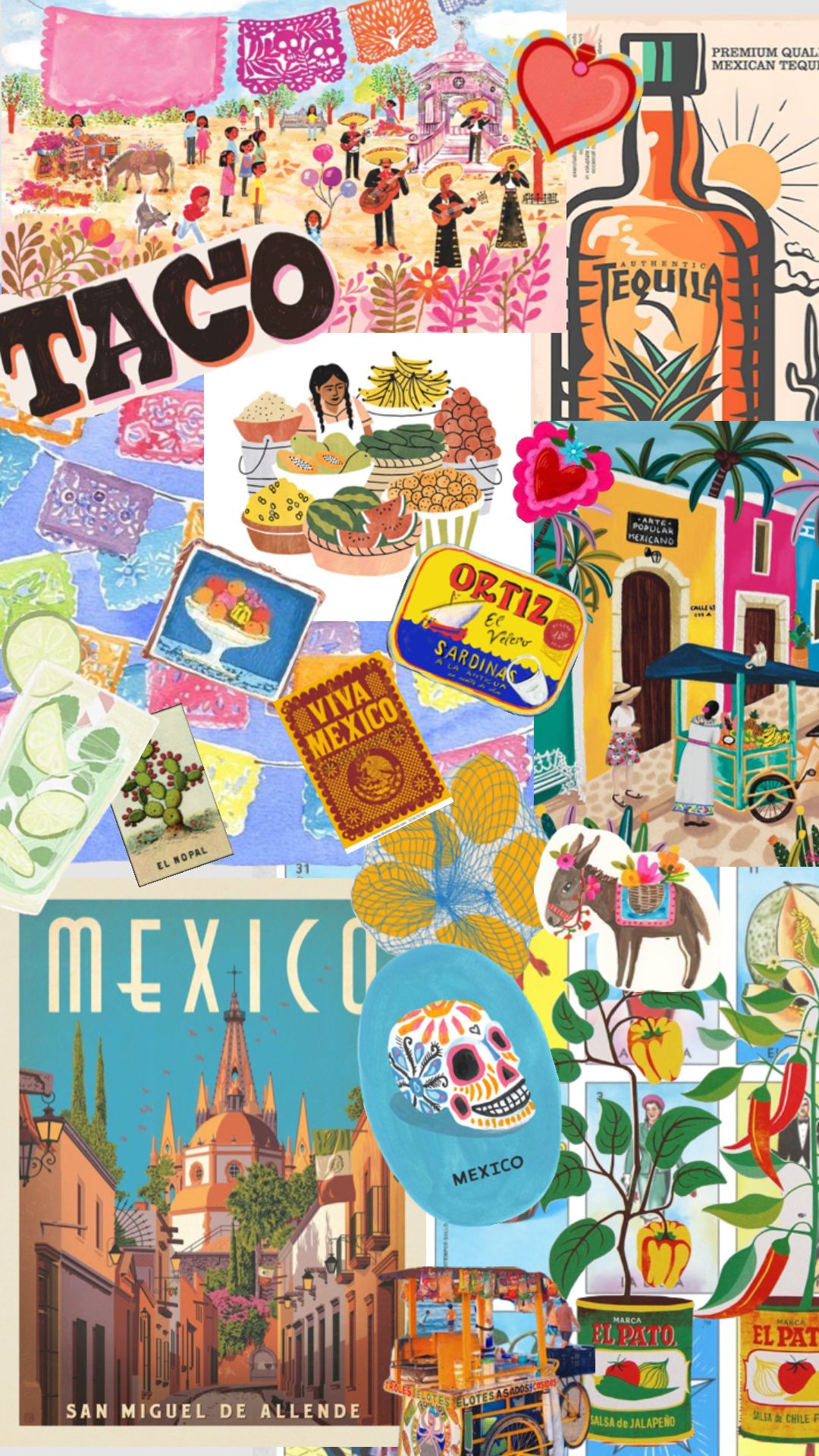 cute Mexican backgrounds for kids