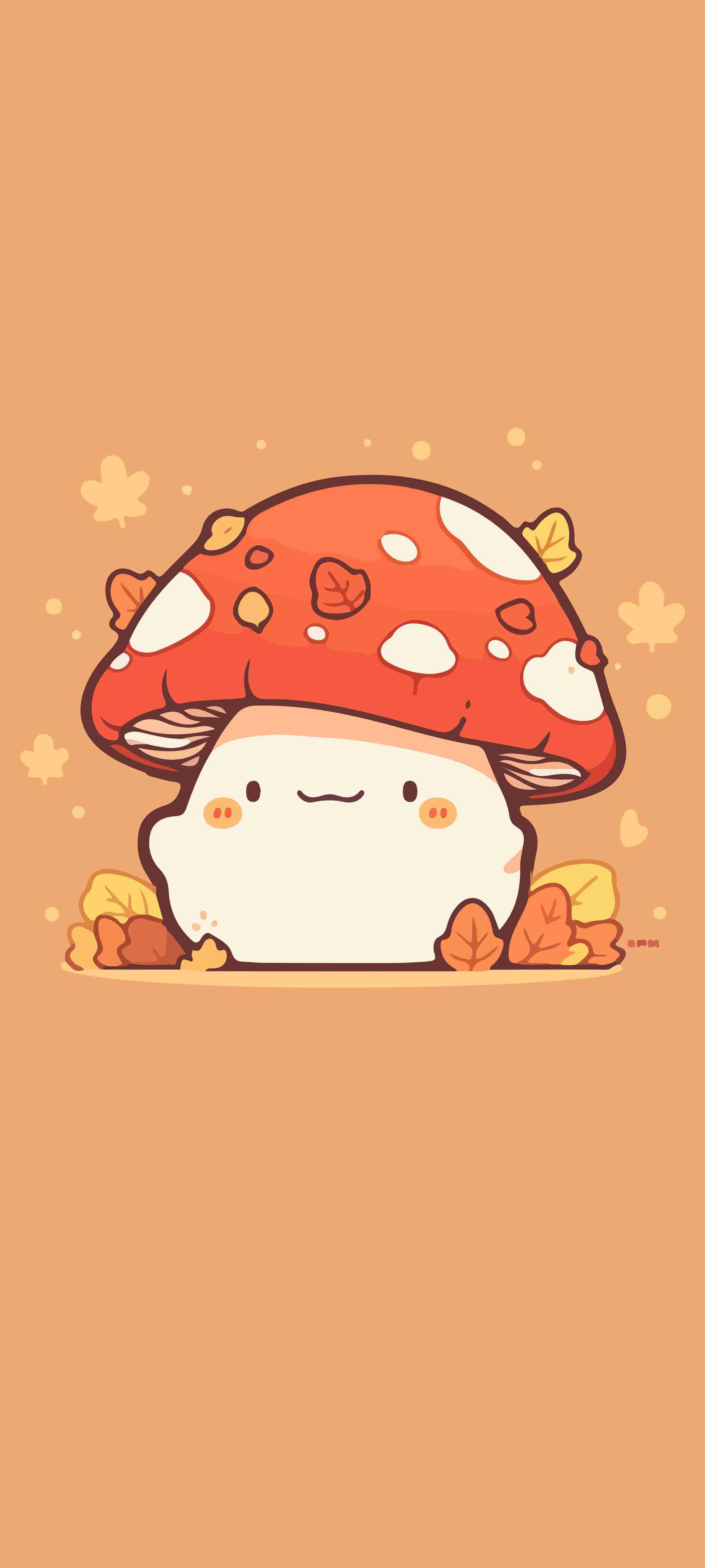 cute mushroom backgrounds 0011