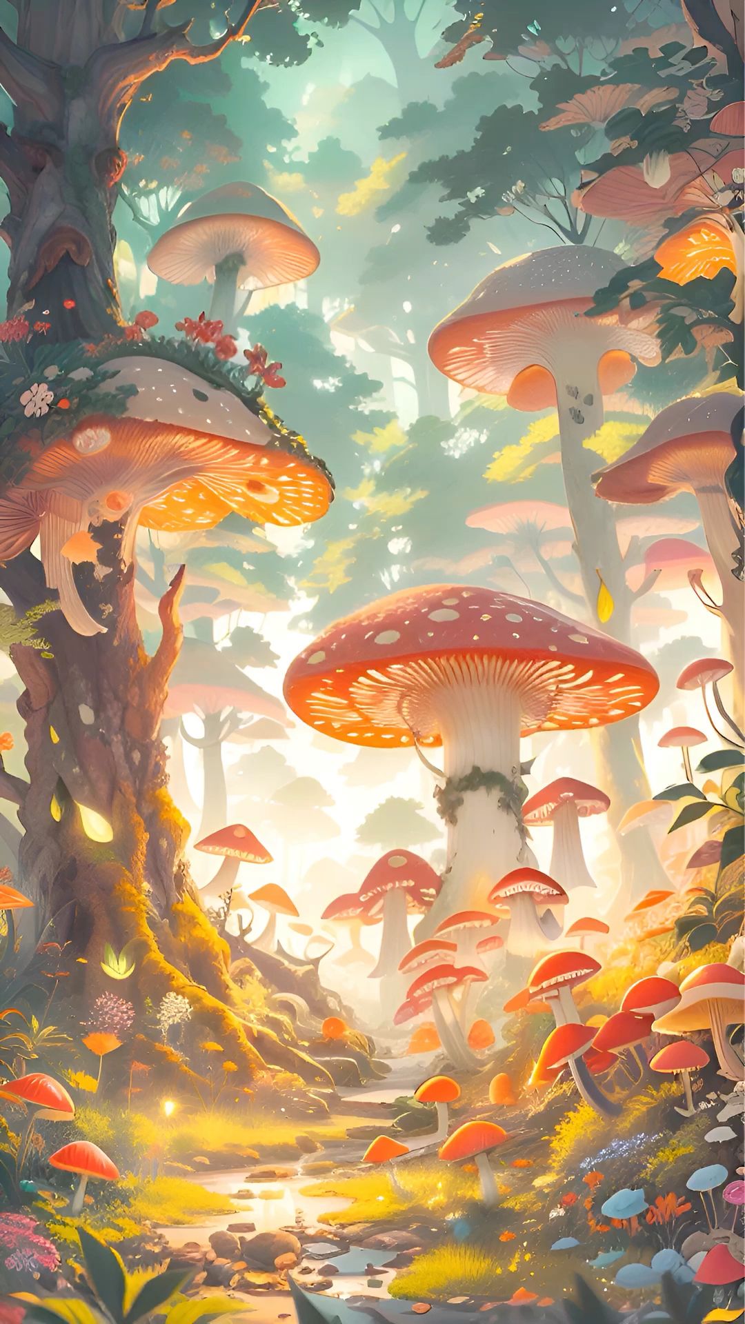 cute mushroom backgrounds 0030