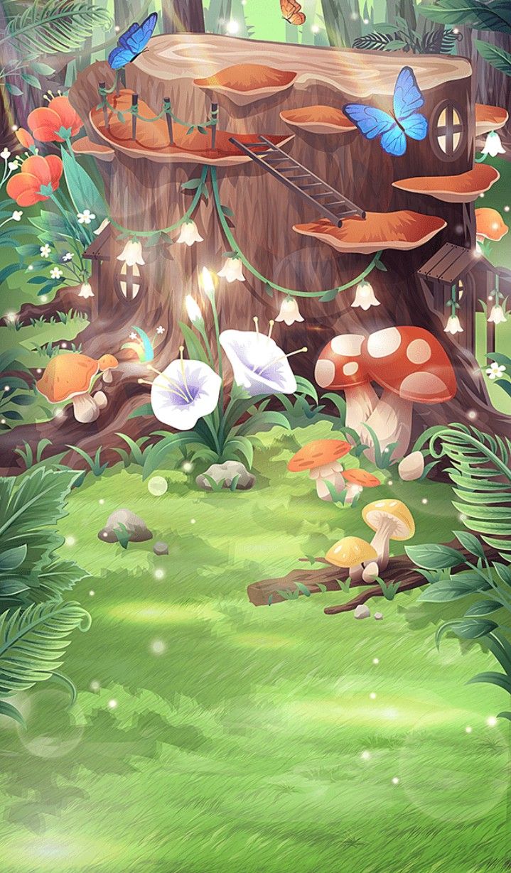 cute mushroom backgrounds 0038