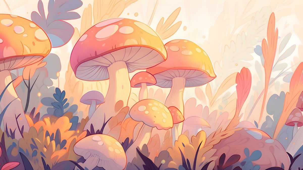 cute mushroom backgrounds 0042