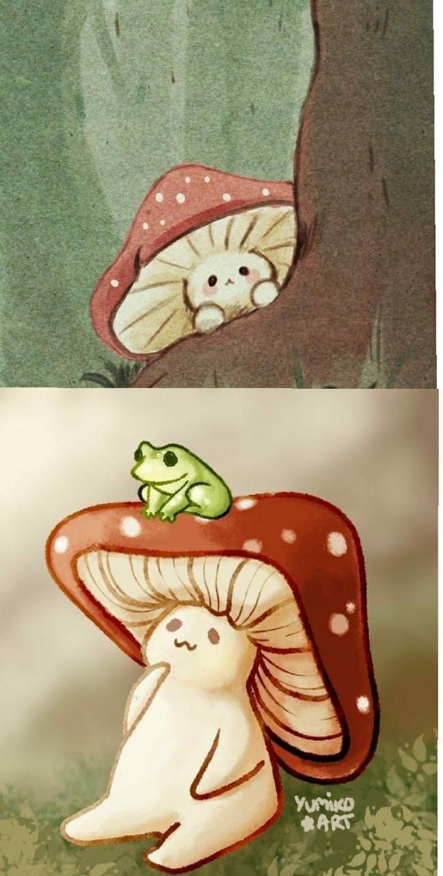 cute mushroom backgrounds 0051