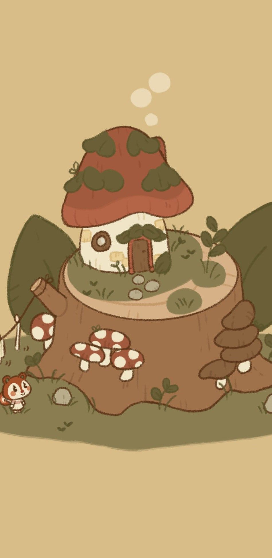 cute mushroom backgrounds 0052