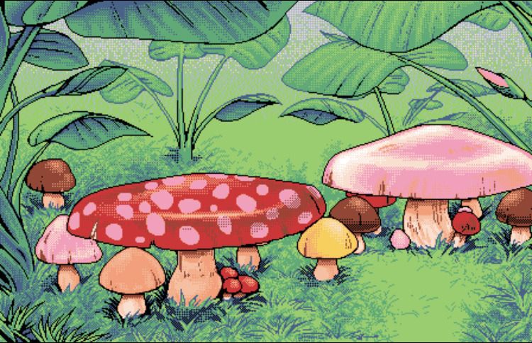 cute mushroom backgrounds 0094