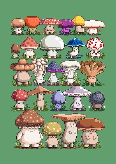 cute mushroom backgrounds 0095