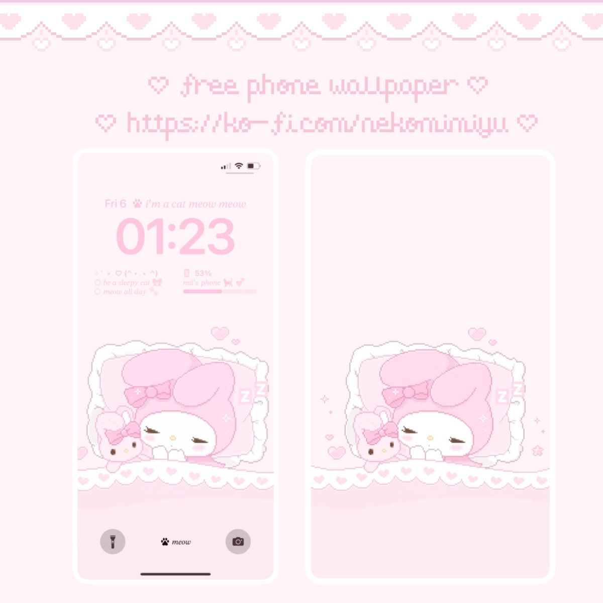 cute My Melody backgrounds 0013