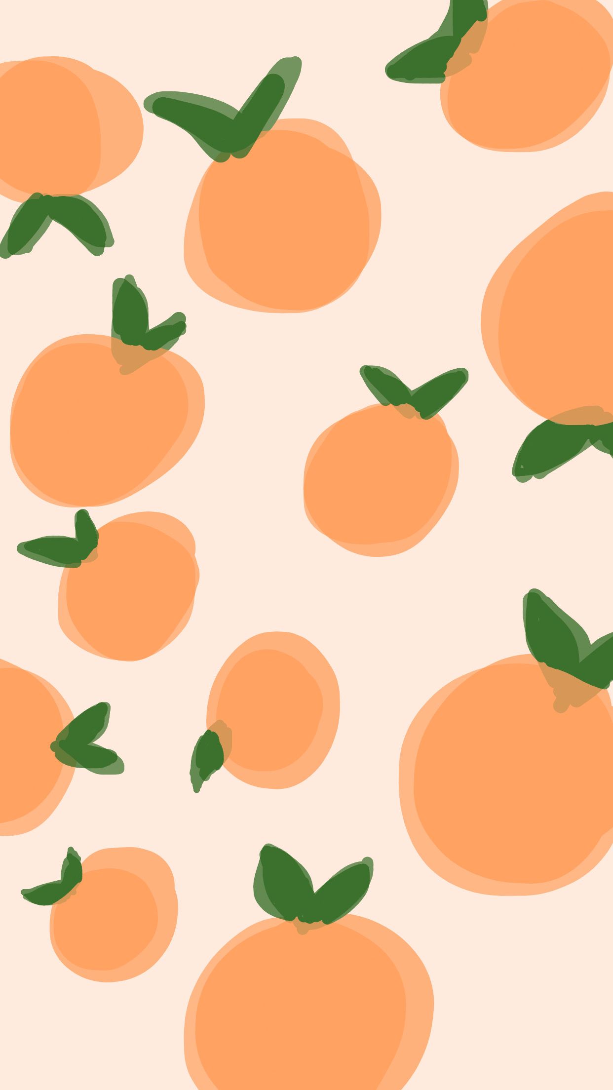 cute orange backgrounds with patterns