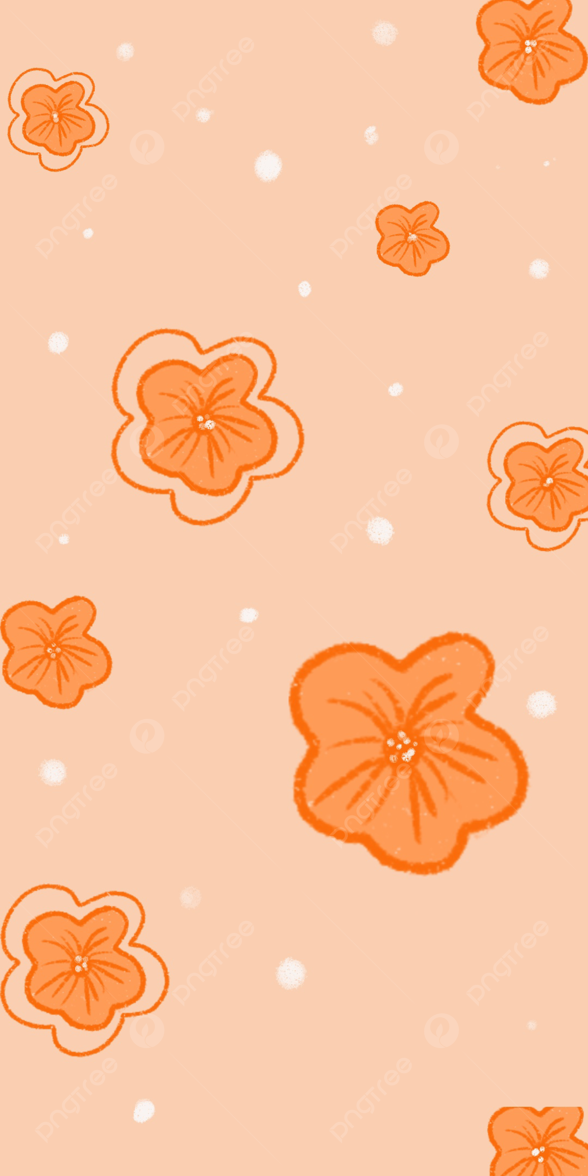 cute orange backgrounds 0018