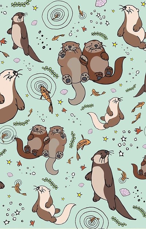 cute otter backgrounds 0032