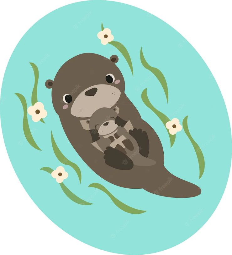 cute otter backgrounds 0036