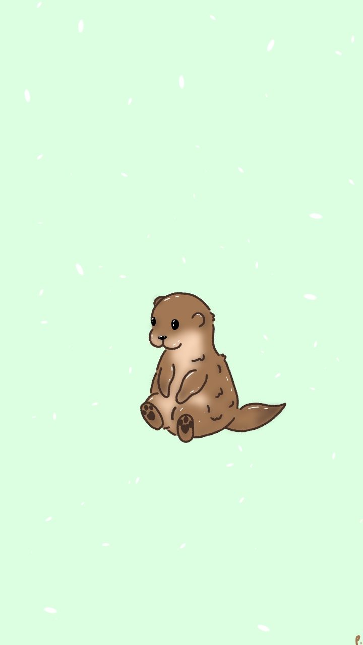 cute otter backgrounds 0045