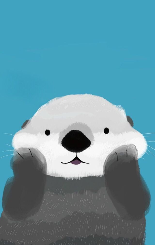 cute otter backgrounds 0048