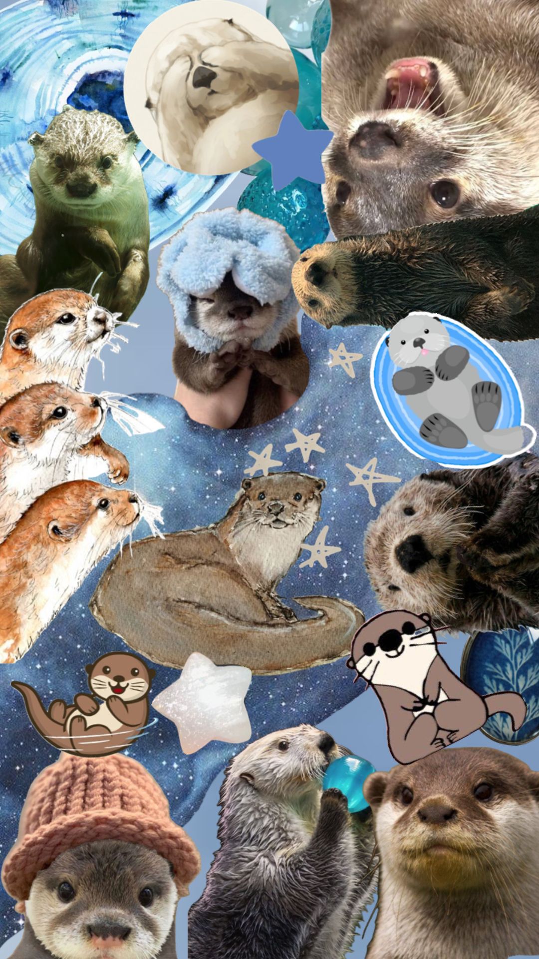 cute otter backgrounds 0052