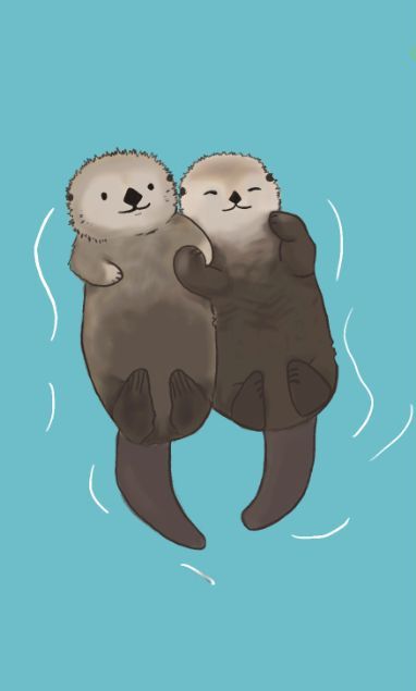 cute otter backgrounds 0055