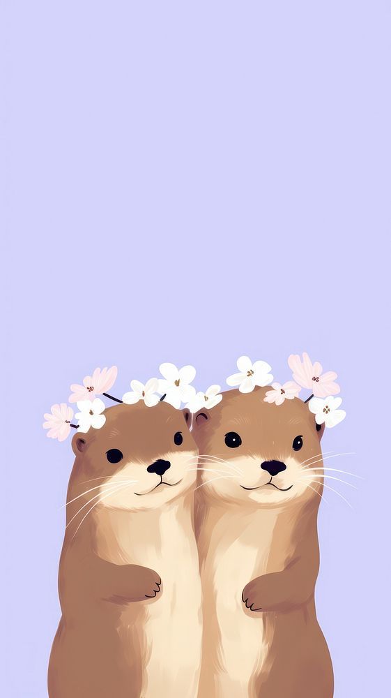 cute otter backgrounds 0064