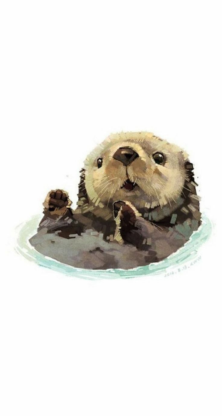 cute otter backgrounds 0074