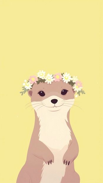 cute otter backgrounds 0077