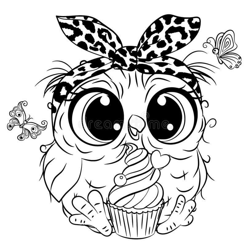 cute owl illustrations for backgrounds