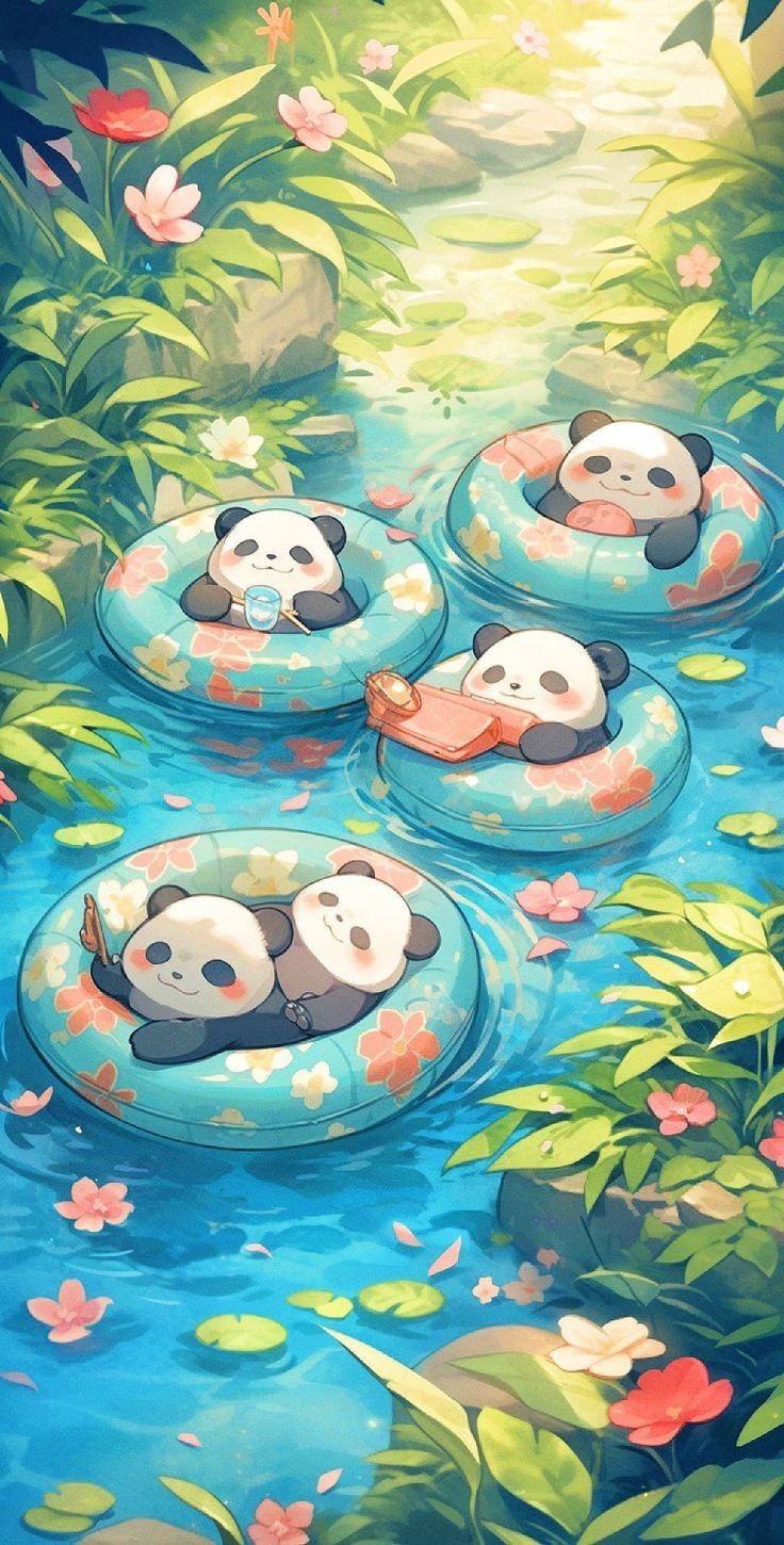 cute panda backgrounds 0055