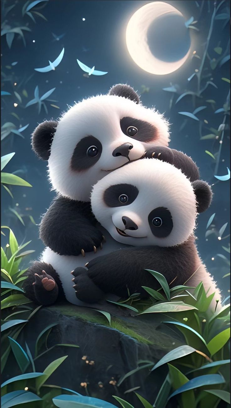 cute panda backgrounds 0099