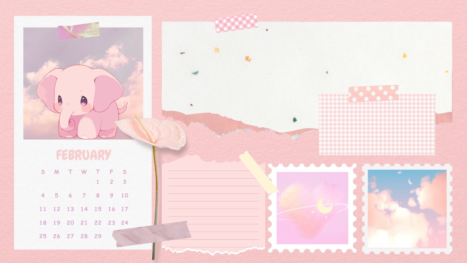 cute pastel pink backgrounds 0051