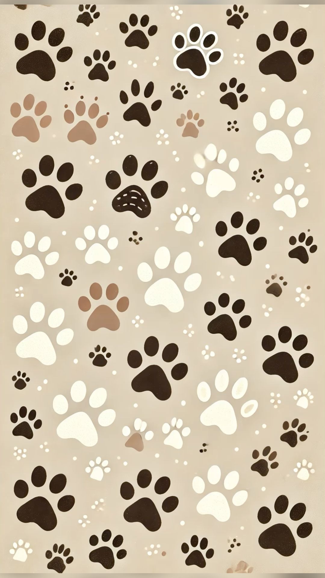 cute paw print backgrounds 0010