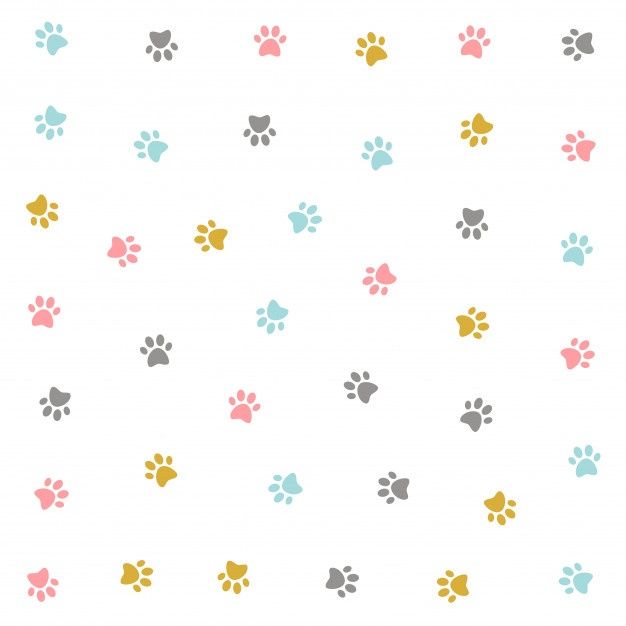 cute paw print backgrounds 0015