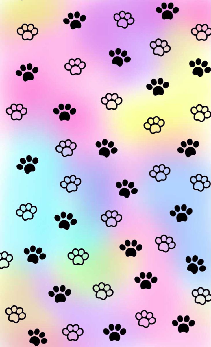 cute paw print backgrounds 0020