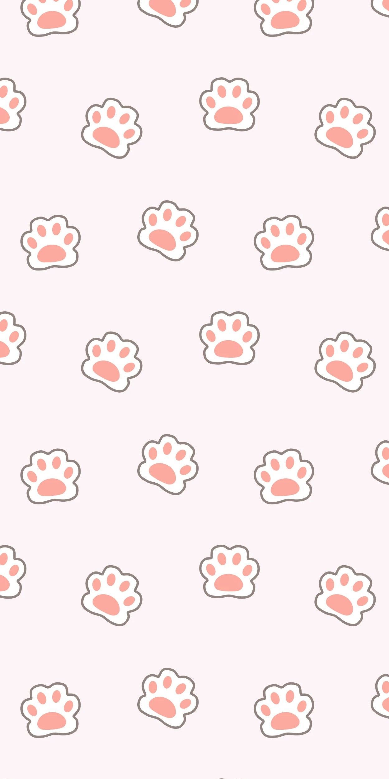 cute paw print backgrounds 0025