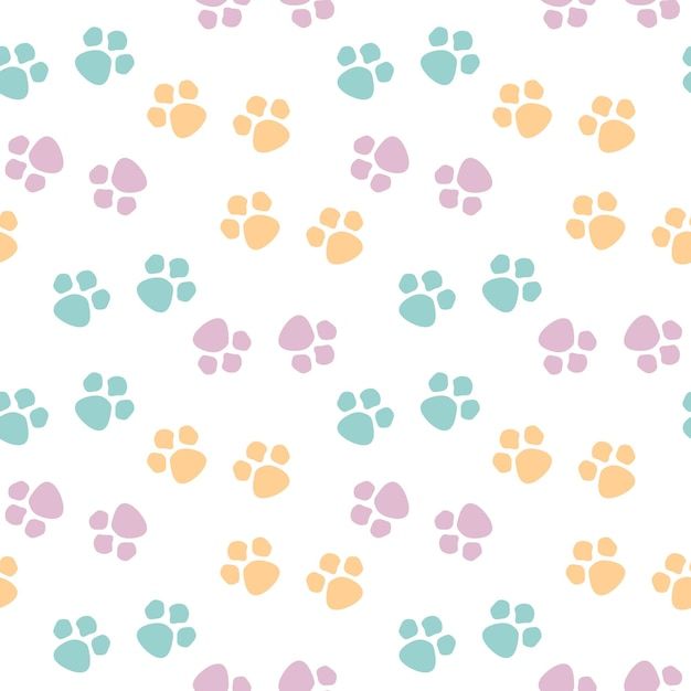 cute paw print backgrounds 0033