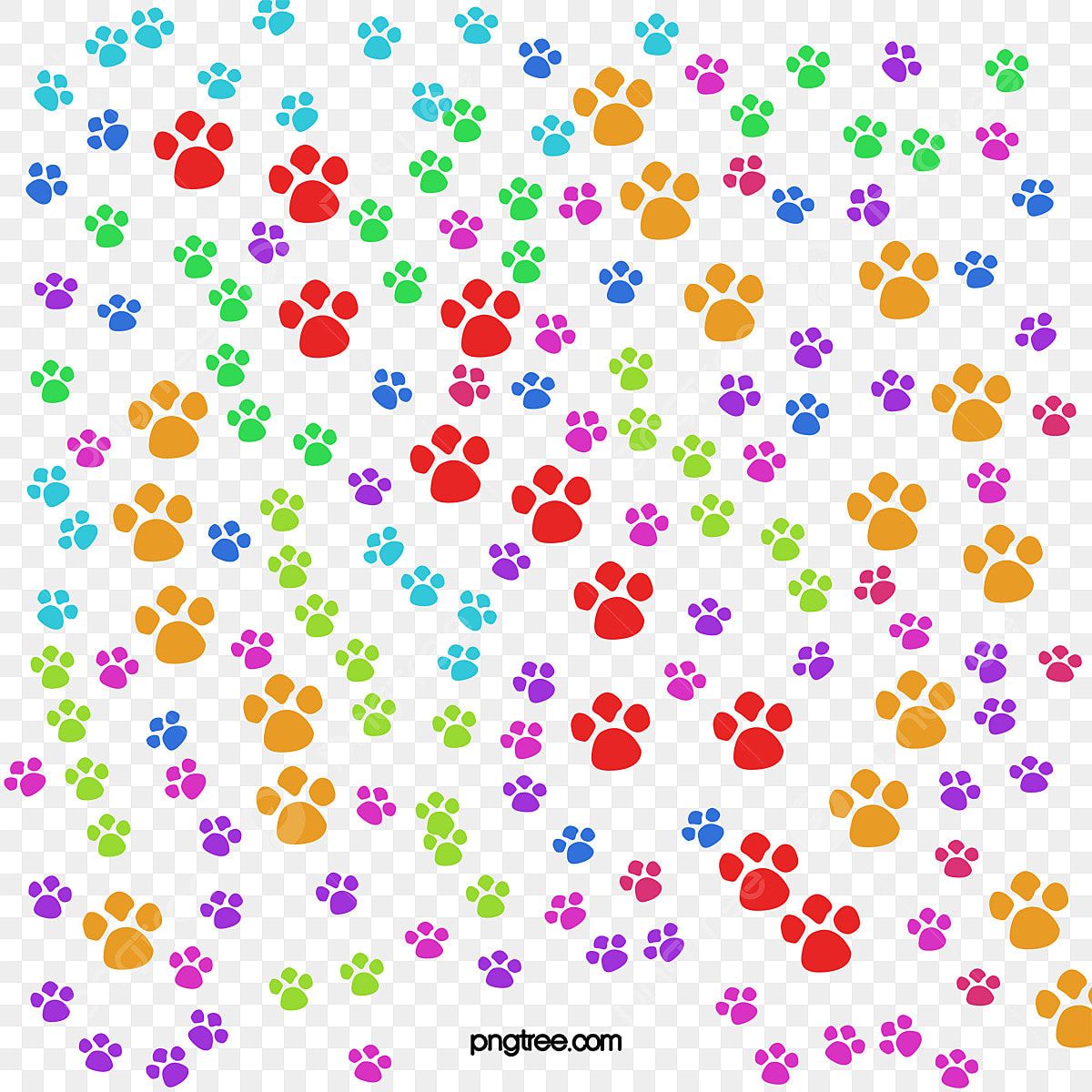 cute paw print backgrounds 0036