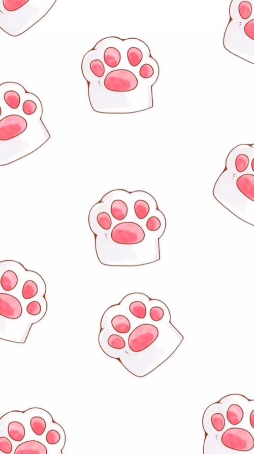 cute paw print backgrounds 0043